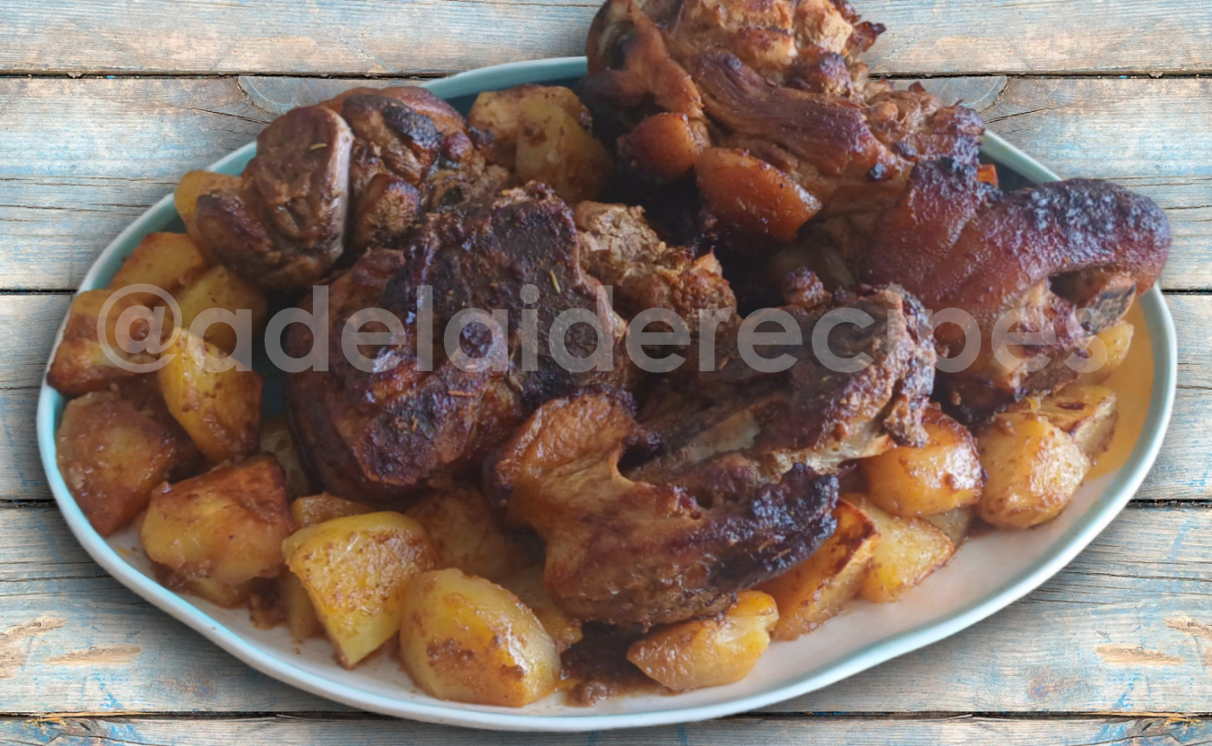 Pernil de porco com cerveja