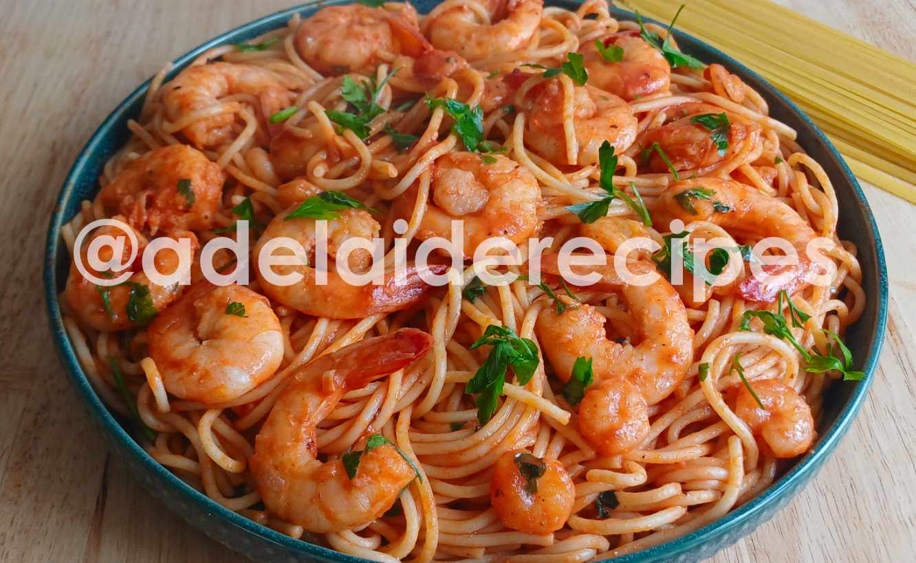 Esparguete de Camarão com Manteiga e Alho