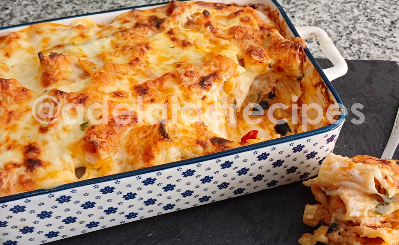Macarrão com Atum Gratinado no Forno