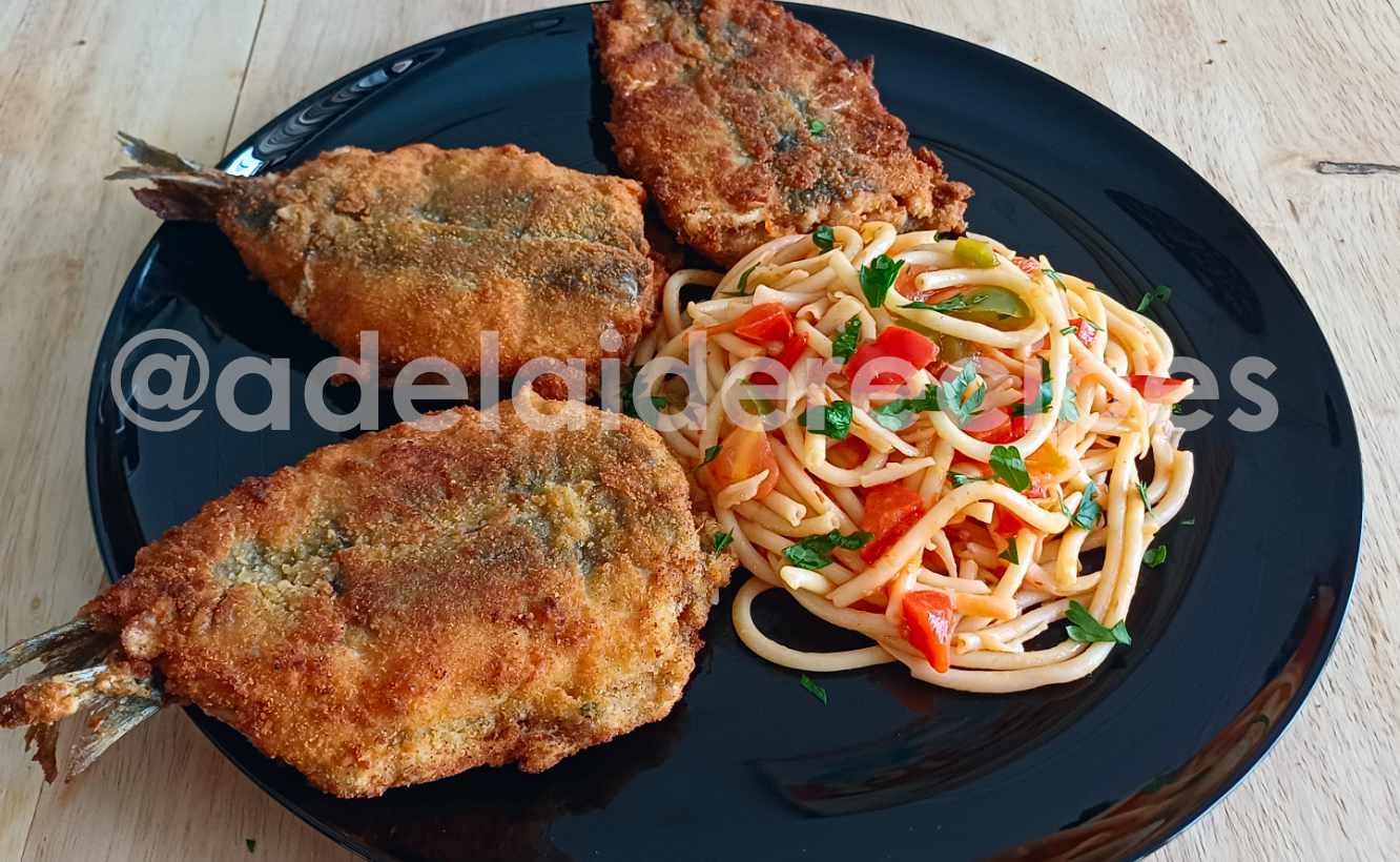 Sardinhas Recheadas Panadas com Massa