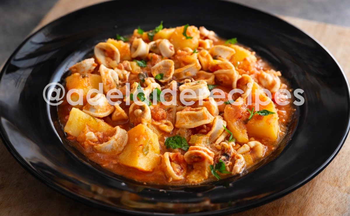 Lulas Estufadas MACIAS com Batatas | Receita Portuguesa