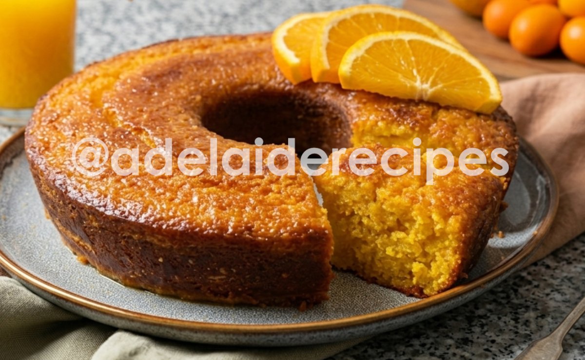 Bolo de Laranja com Calda | Fofinho e Delicioso!