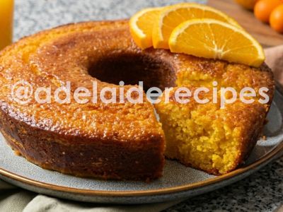 Bolo de Laranja com Calda | Fofinho e Delicioso!