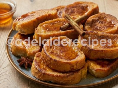 Christmas French Toast in the Oven | Golden Slices with Port Wine Syrup