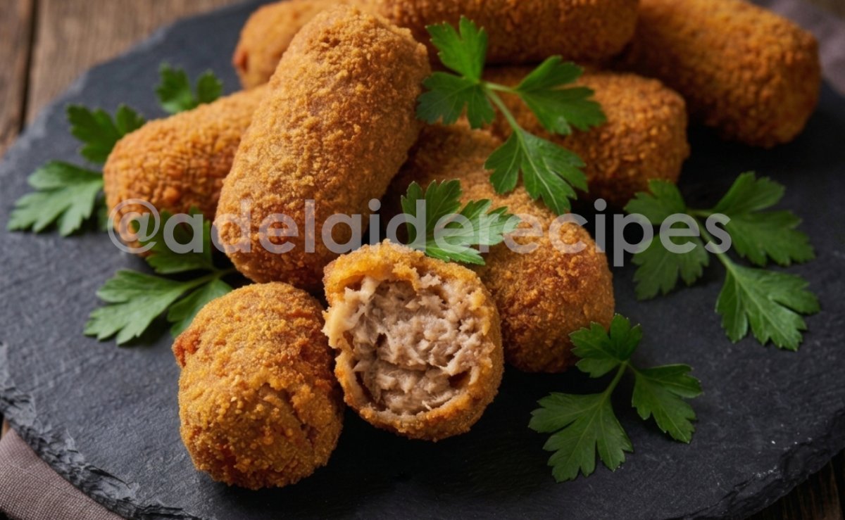 Oven Meat Croquettes | Crispy on the Outside, Juicy on the Inside
