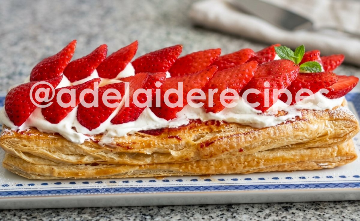 Puff Tart with Whipped Cream and Strawberries | Easy and Delicious Recipe!